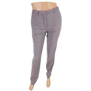 Maison Margiela Lightweight Wool Dress Pant 42 US 6 Womens Gray Check $585